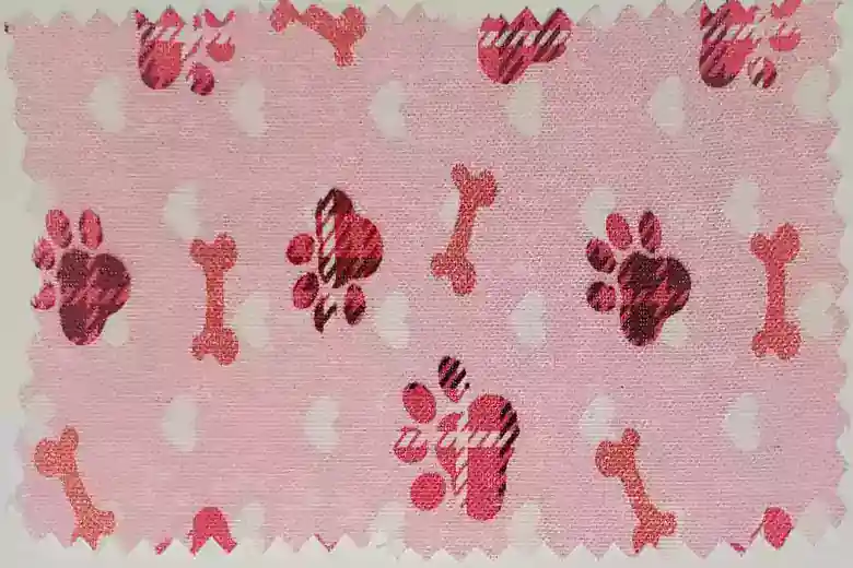 Pink Plaid Paw